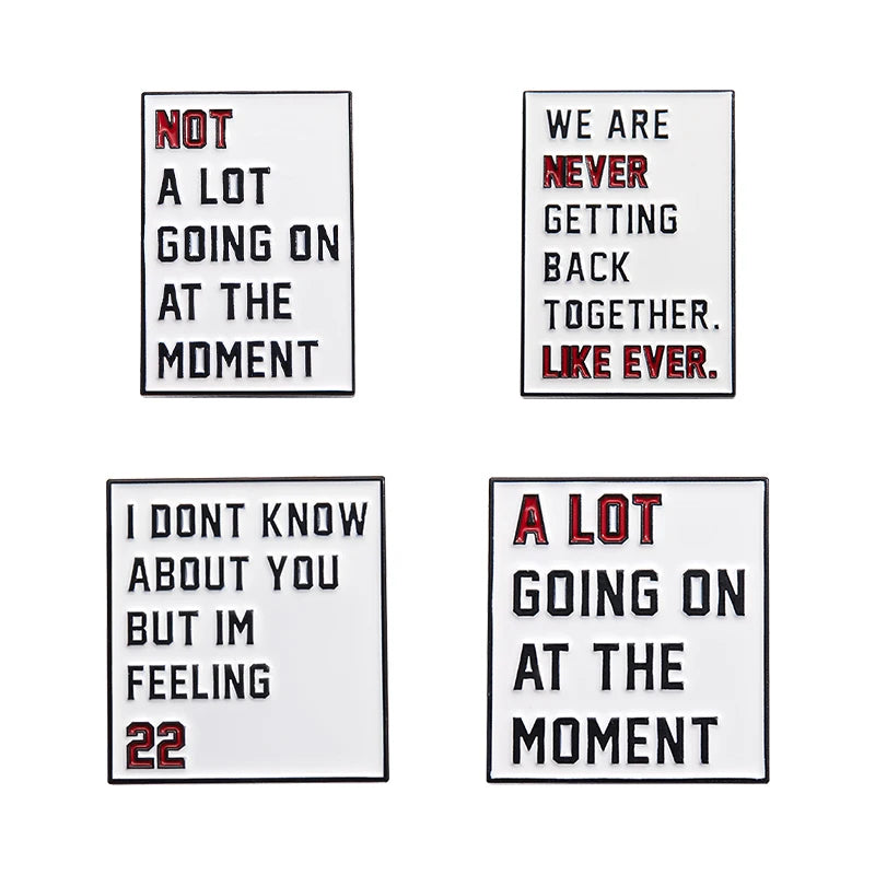 Pop Singer-Inspired Enamel Pin Sets – Aesthetic Enamel Brooches, Lyrics & Outfits | Cute Collectible Accessories for Bags, Jackets & Lanyards - élise & madelyn