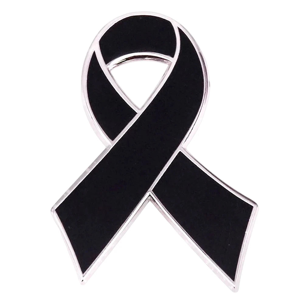 Colorful Ribbon Enamel Pin Disease Awareness Ribbon Badge Mental Health Jewelry Backpacks Hats Jeans Decorative