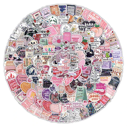 10/50/100/200pcs Smutty Dark Romance Bookish Stickers Romantic Reader Cartoon Decals Graffiti Stationery Phone PVC Sticker Pack - élise & madelyn