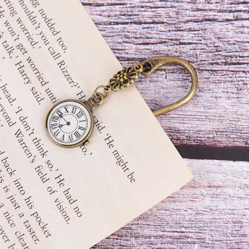 Funny Clock Metal Bookmarks Vintage Retro Tower Book Marker Paper Clips For Kids Gift Stationery Student Gift - élise & madelyn
