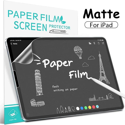 Like Paper Film Screen Protector For Ipad Pro 13 12.9 11 2025 M4 Air 4 5 3 10th 9th 8th 7th Generation Mini 6 7Matte Film Writer - élise & madelyn