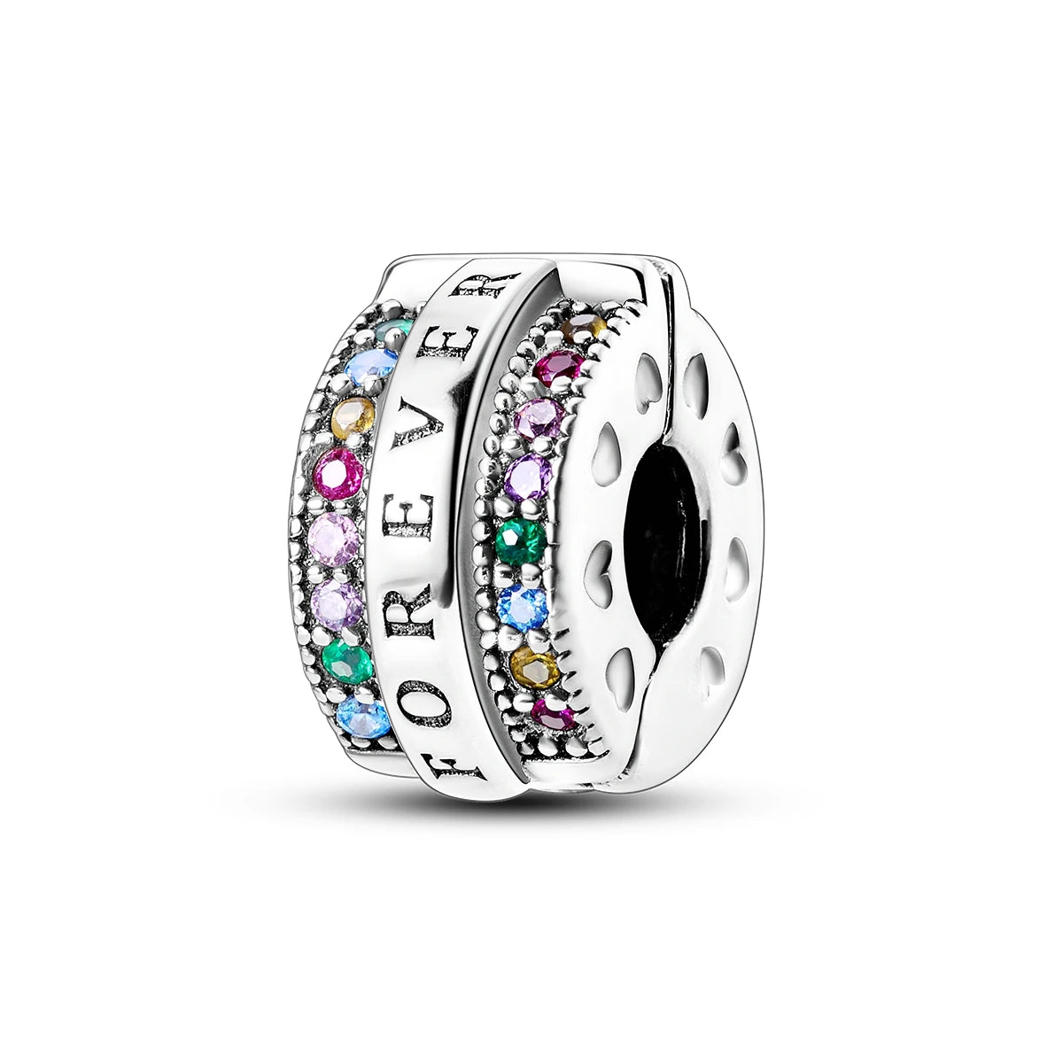 Charms Fit Original Beads 925 Sterling Silver Clip Charms Zircon Silicone Spacer Beads fit Bracelet Women DIY Gift - élise & madelyn