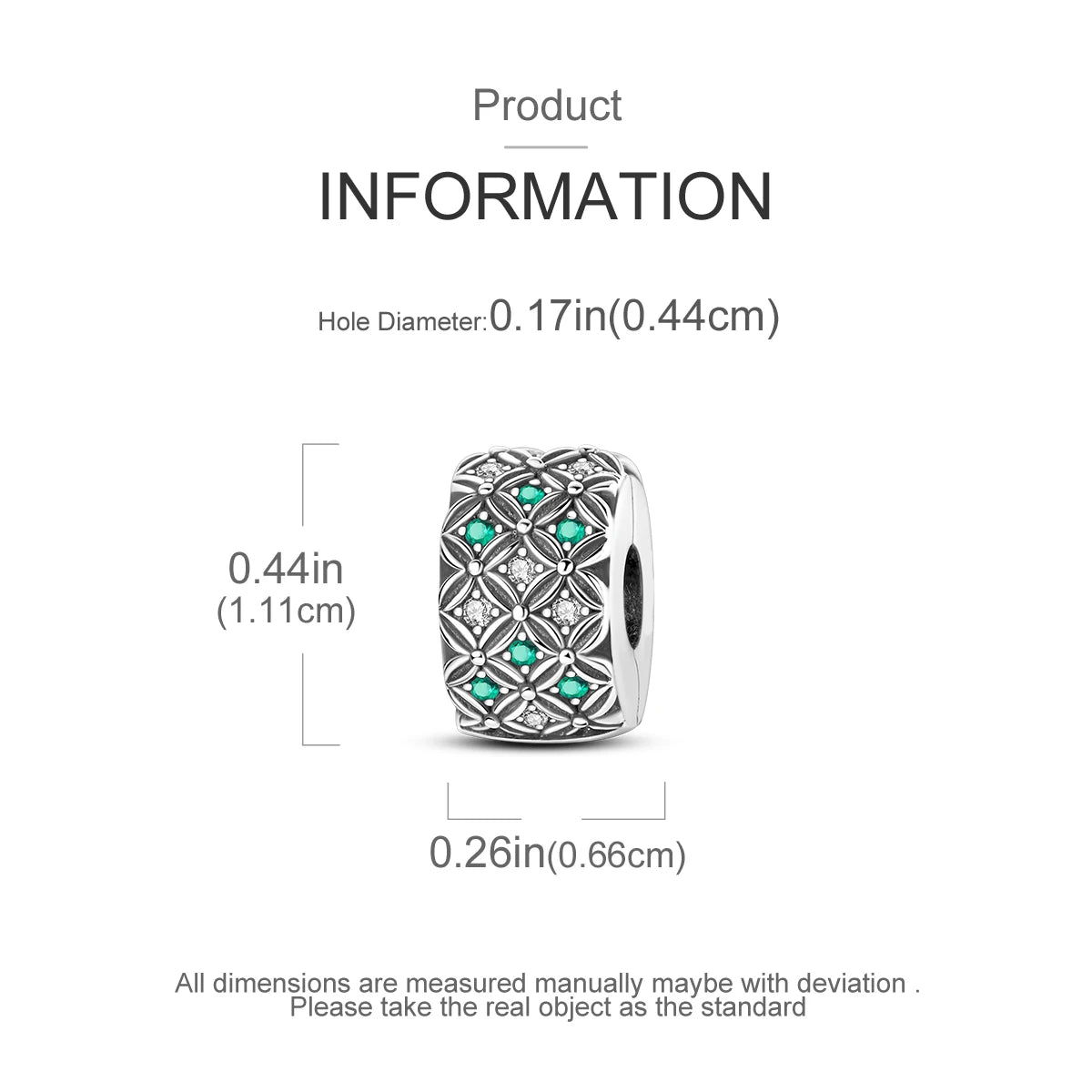 Charms Fit Original Beads 925 Sterling Silver Clip Charms Zircon Silicone Spacer Beads fit Bracelet Women DIY Gift - élise & madelyn