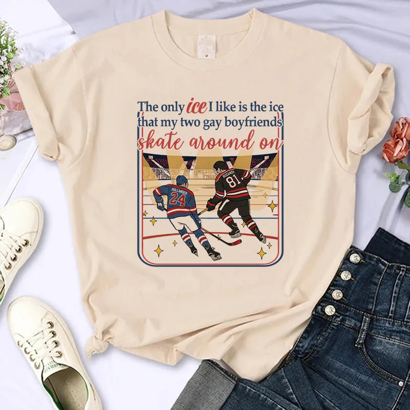 Heated Rivalry Graphic T-Shirt – Gothic Y2K Vintage Crew Neck Tee (Unisex)