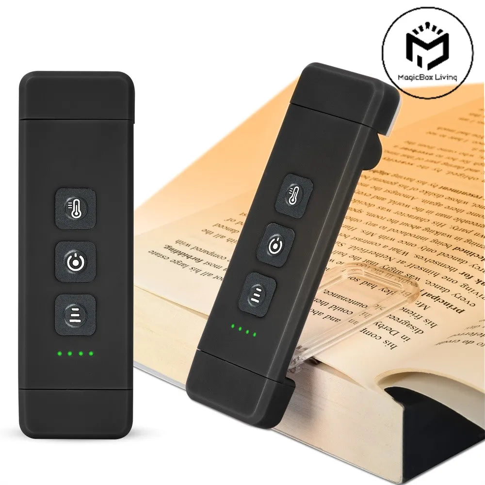 Clip-on Bookmark Book Light With Timer USB Rechargeable Reading Light Mini Led Read Light Portable Bedside Desk Light Read Lamp - élise & madelyn