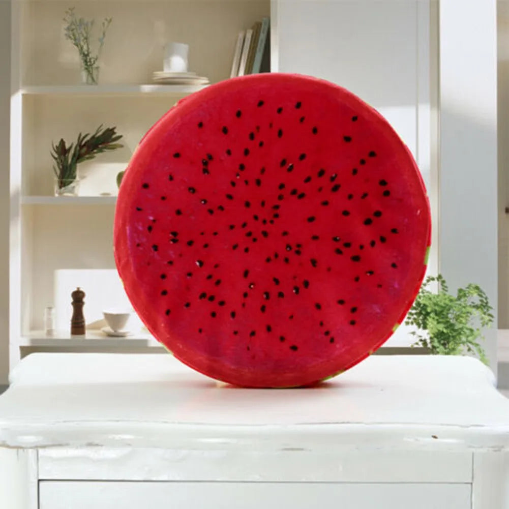 33cm Cushion Fruit Shape For  In-bed Reading And Watching Back And Head Pillow Round Cushion Lint-free - élise & madelyn