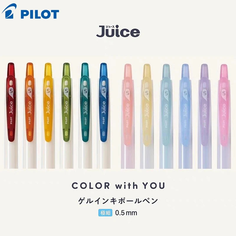 PILOT Juice Milky Pastel Limited Gel Pens,Multi-Colors 0.5mm Smooth Glide&Ergonomic Comfort For Drawing,Planner Japanese Quality