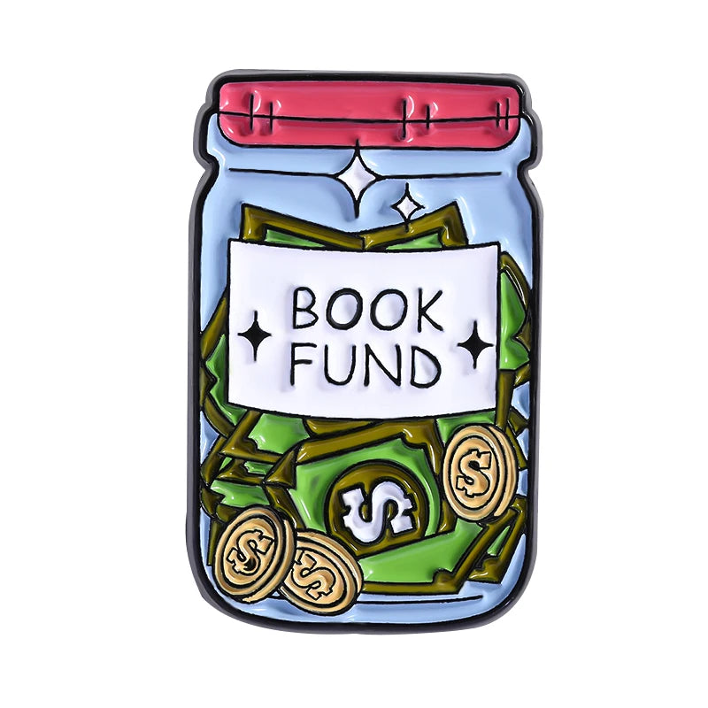 Book Lover Series Enamel Pins Certified Book Addict Violent Litle Thing Brooches Lapel Badge Jewelry Gifts for Bookworm Friends