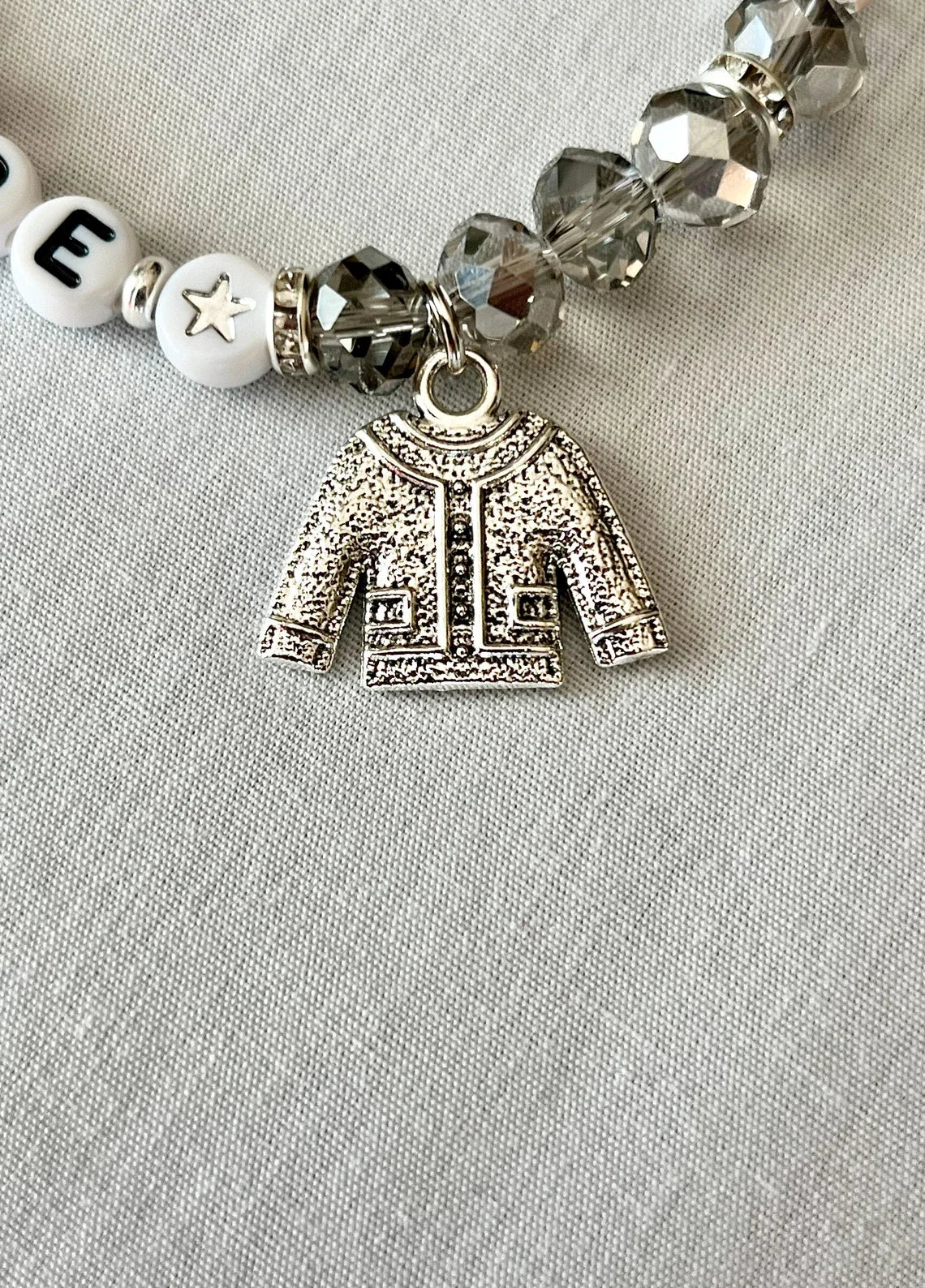 Folklore Era Friendship Bracelet – Cardigan Charm | Taylor-Inspired Swiftie Jewelry - élise & madelyn