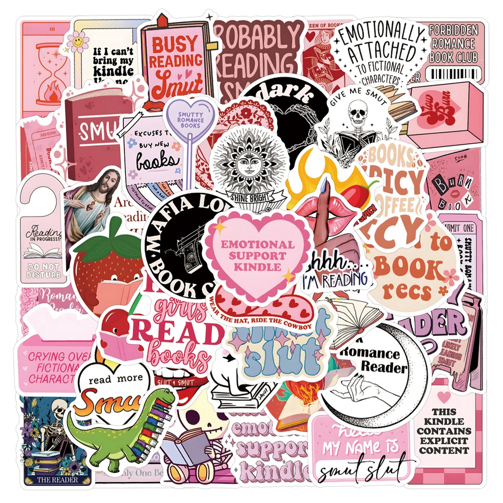 Smutty Romance Book Stickers - élise & madelyn
