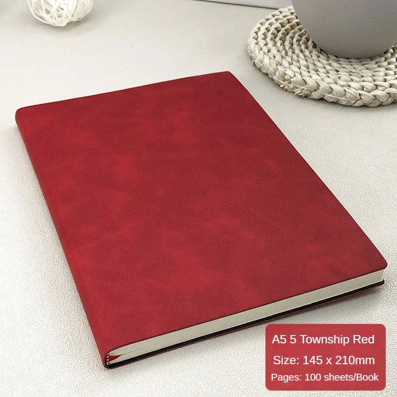 A5 Leather Book Skin Feeling Fashion Notepad Diary Learning Notebook Wholesale Business Office notebooks and journals note book - élise & madelyn