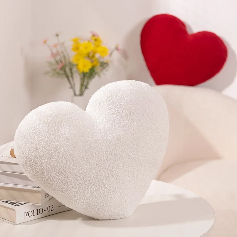 Red Love Heart Shape Throw Pillow Cushion Stuffed Plush Doll Kids Toy Lover Gift Sofa Car Home Decor Wedding Party Decoration - élise & madelyn