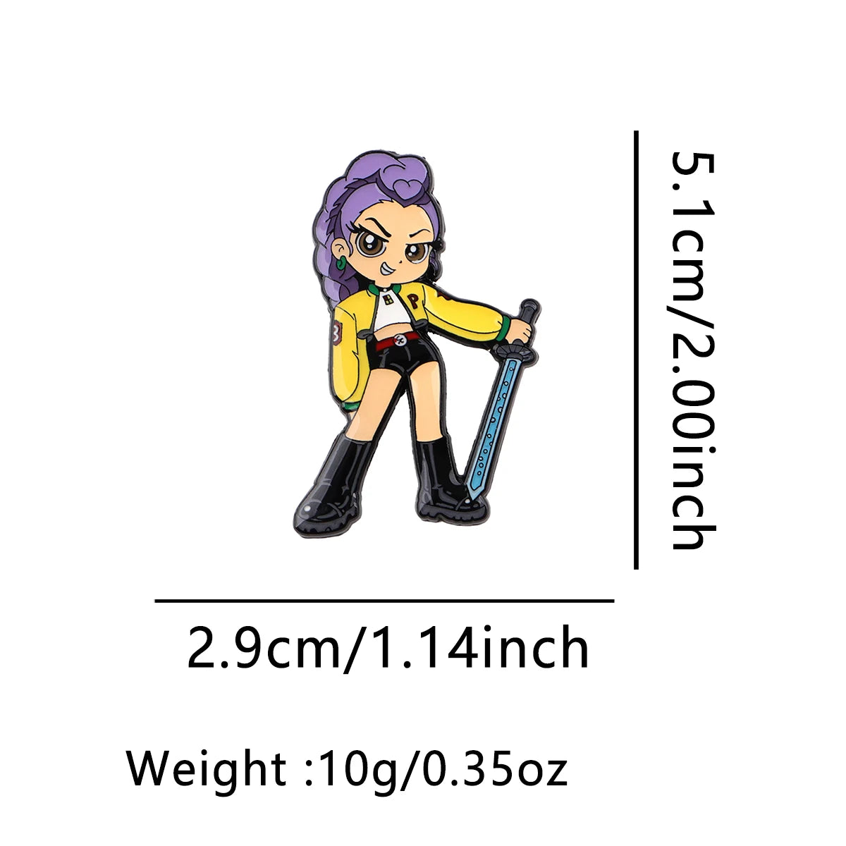 Anime Hero Enamel Pin