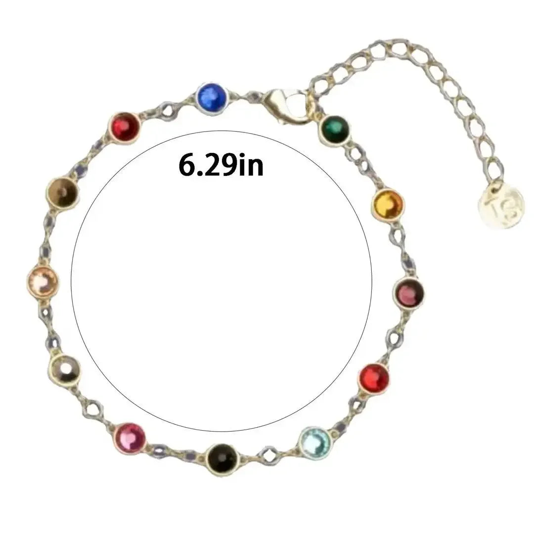Bejeweled Friendship Bracelet | Colorful Crystal Charm Bracelet | Swiftie Jewelry Taylor Inspired Gift - élise & madelyn