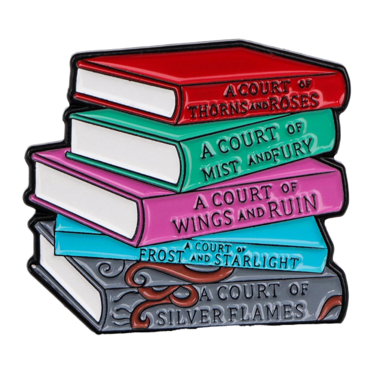 Books Collection Enamel Pin
