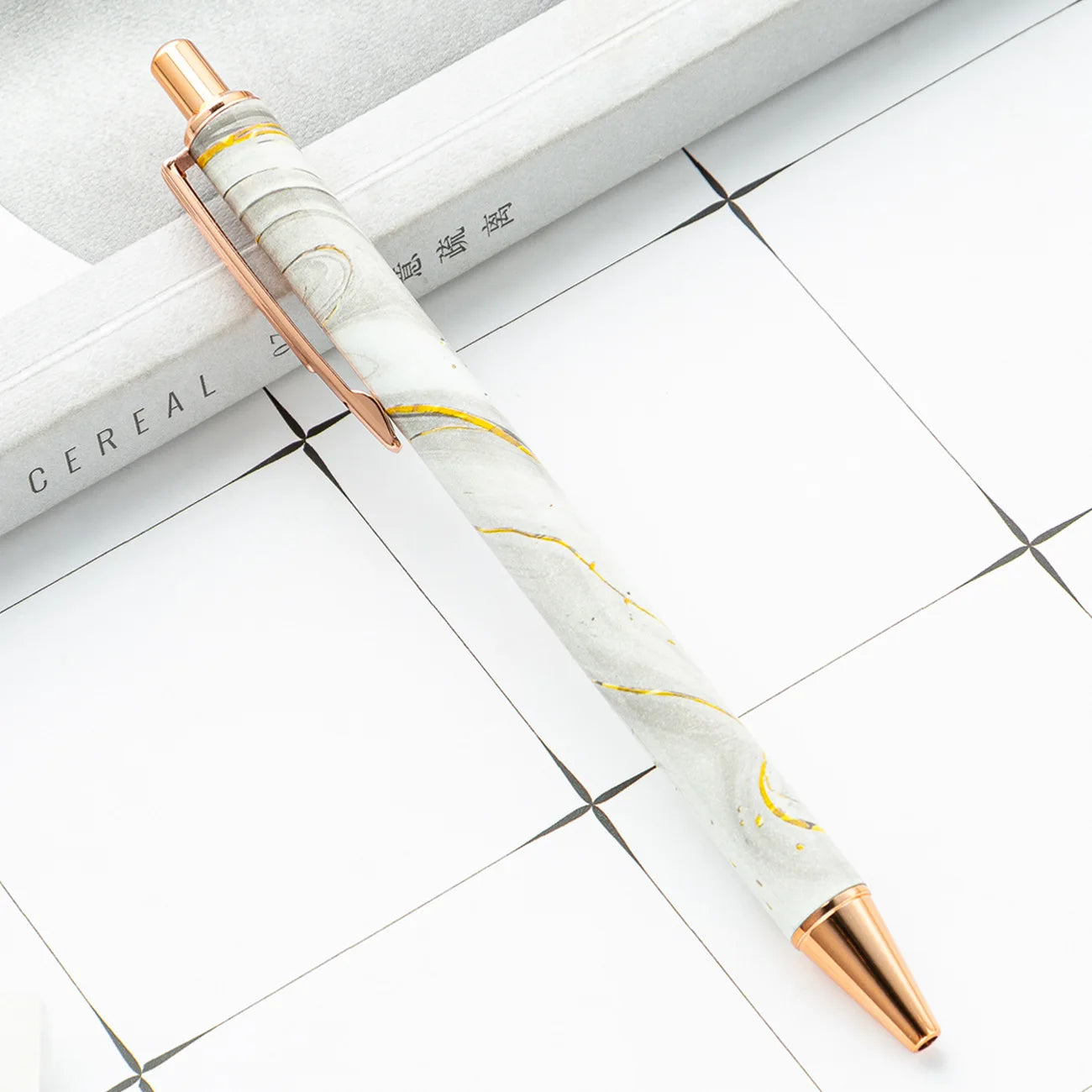 30PCS  Wholesale Metal Ballpoint Pen with Pressed Core Hotel Conference Advertising Pen Multi color Flower Film Ballpoint Pen - élise & madelyn