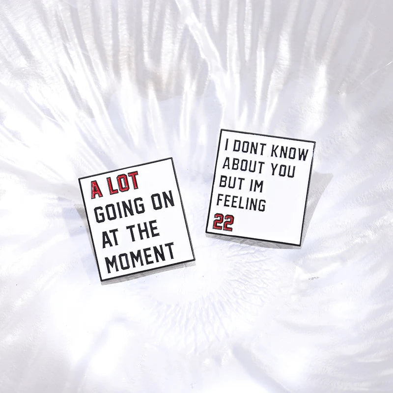Pop Singer-Inspired Enamel Pin Sets – Aesthetic Enamel Brooches, Lyrics & Outfits | Cute Collectible Accessories for Bags, Jackets & Lanyards - élise & madelyn