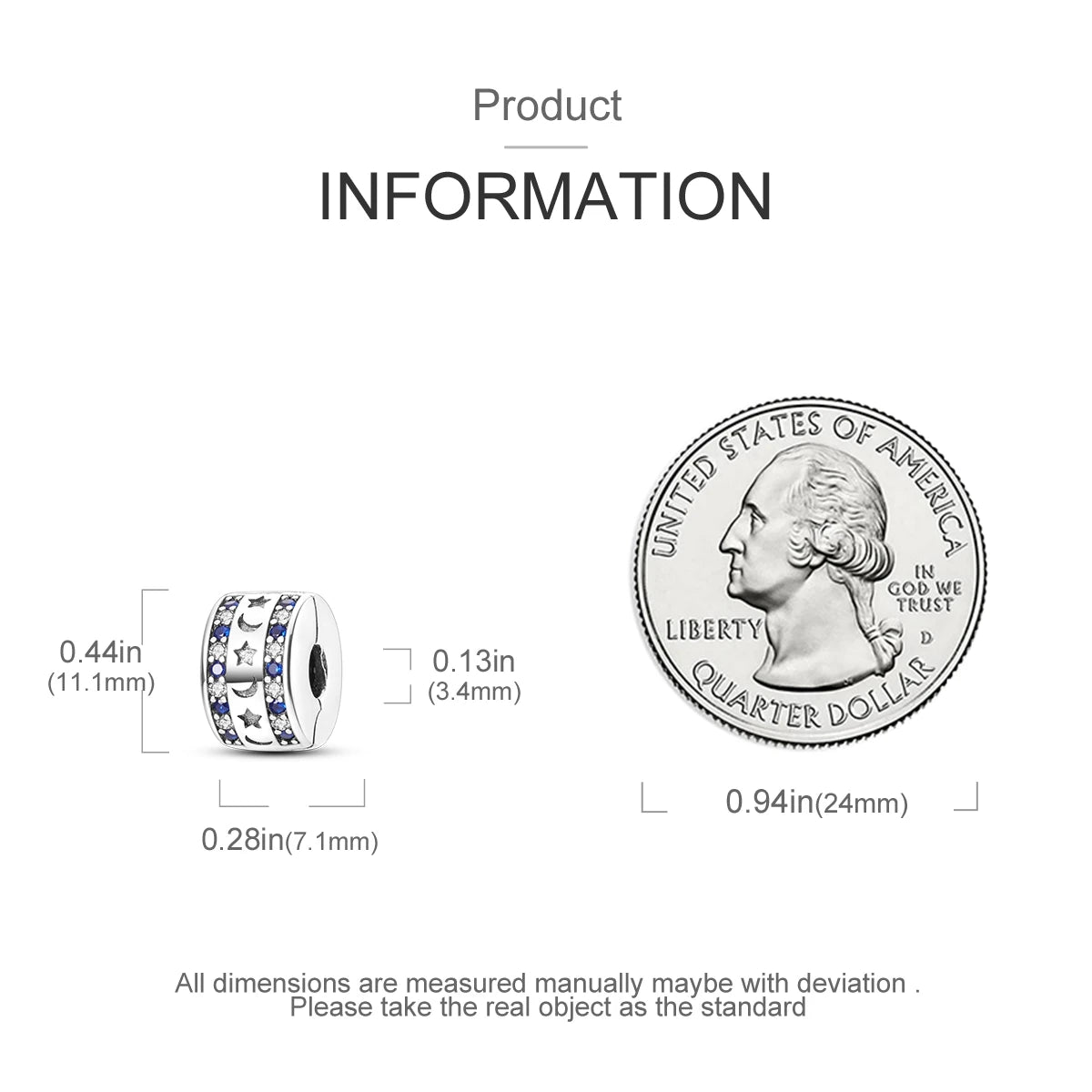 Charms Fit Original Beads 925 Sterling Silver Clip Charms Zircon Silicone Spacer Beads fit Bracelet Women DIY Gift - élise & madelyn