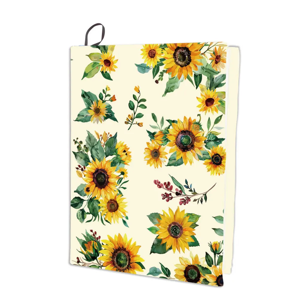 Cherry Blossom Stretchable Book Cover Flower Floral Pink Cover Washable Reusable Large Nylon Book Sleeve Book Protector Elastic - élise & madelyn