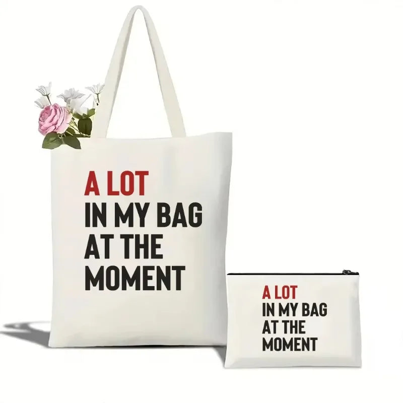 A Lot In My Bag At The Moment Tote & Pouch Collection | Swiftie-Inspired Canvas Bags - élise & madelyn
