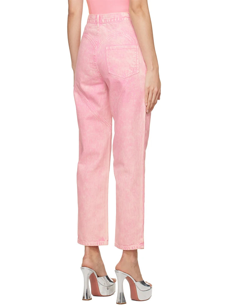 Midnight Tour Cutout Wide-Leg Jeans