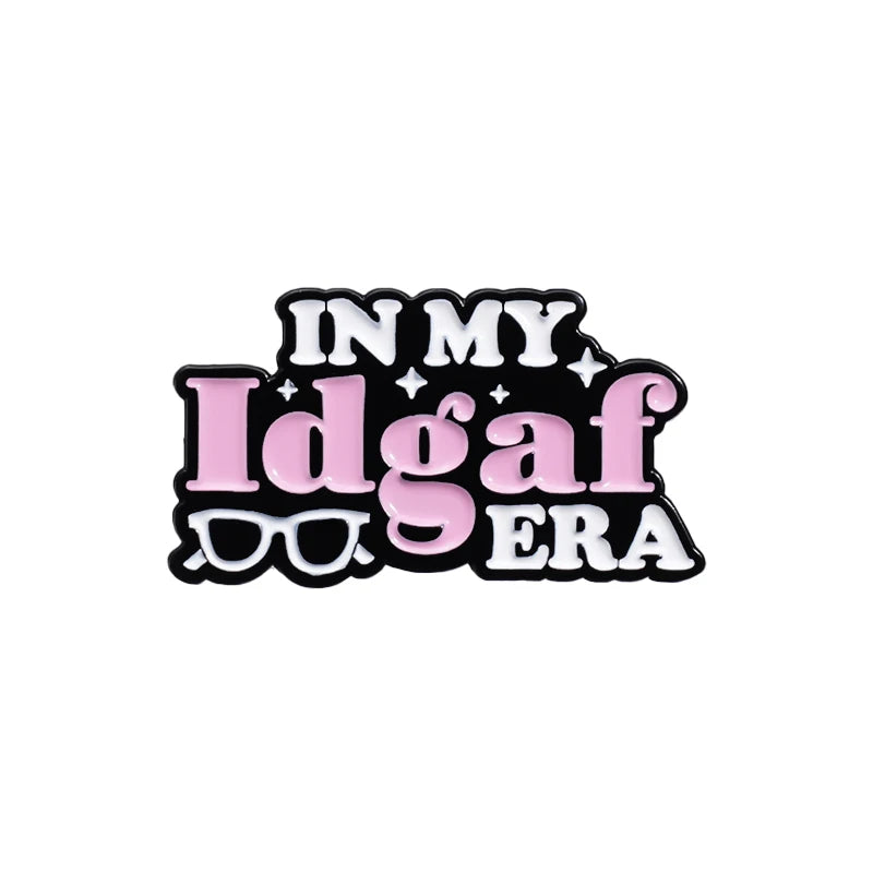 In My Cowgirl Era Enamel Pin Custom IDGAF Cozy Delulu Bookish Brooches Lapel Badge Accessory Jewelry Gift for Friends
