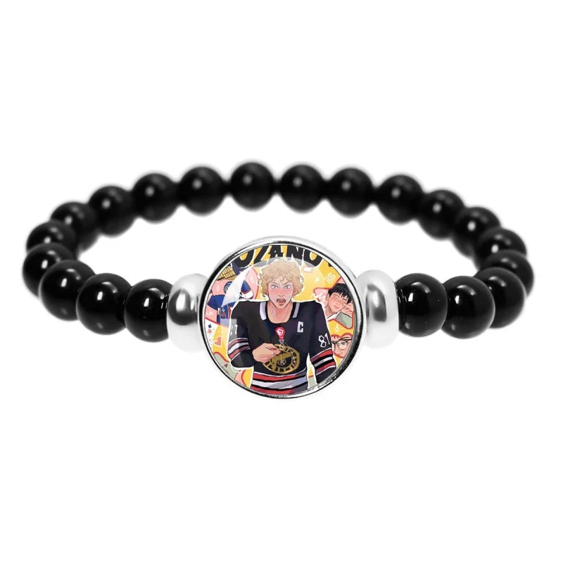 Book Boyfriend Bracelet – Black Bead Reader Accessory