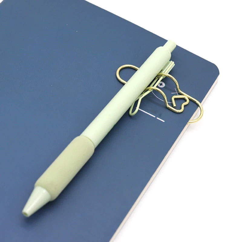15pcs/set Love Model Paper Clip Metal Bookmark Photo Flipchart Memo Ticket Holder Office School Stationery Supplies - élise & madelyn