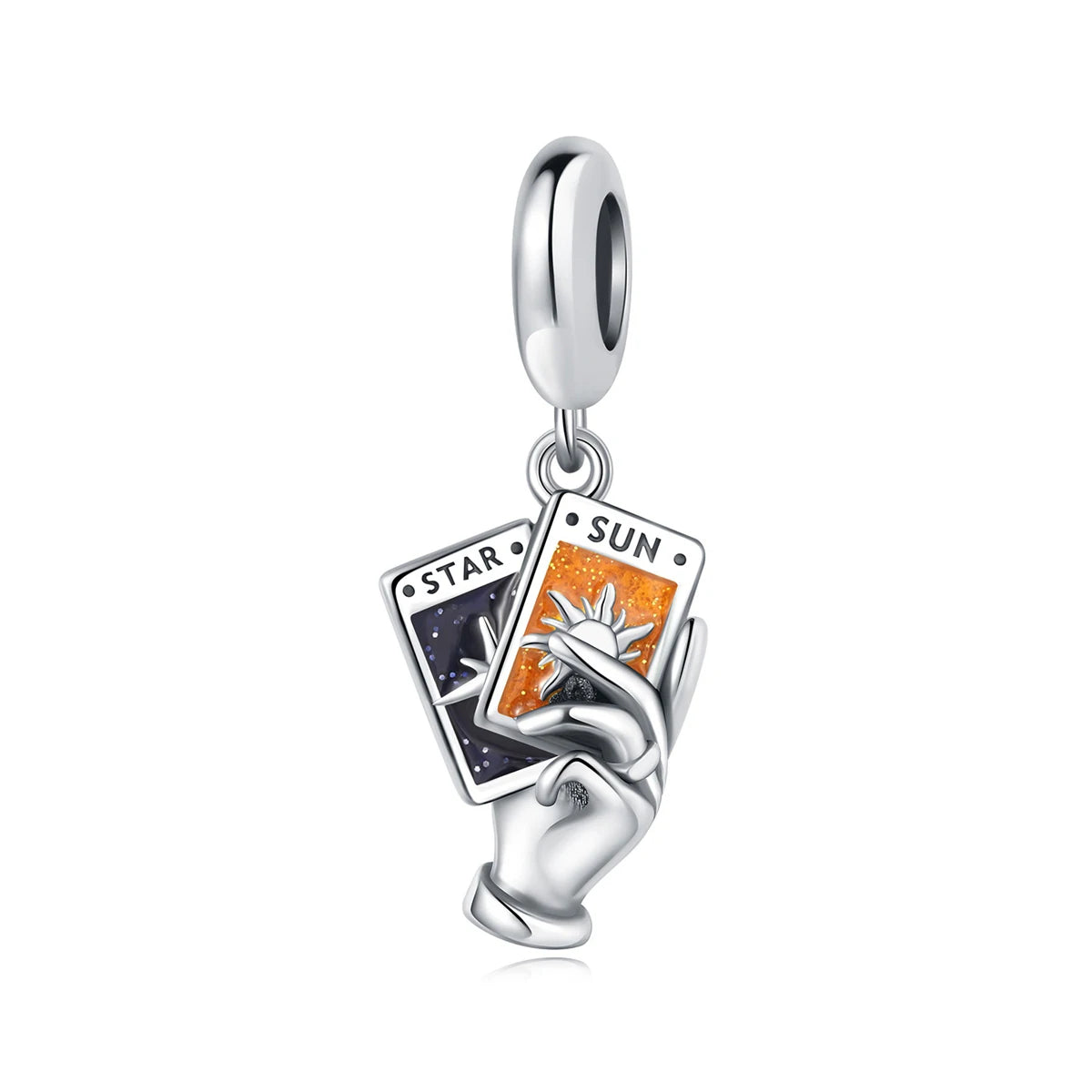 Silver 925 Original Charms Tarot Card Sun Love Fit Bracelet Making For Woman Jewelry - élise & madelyn