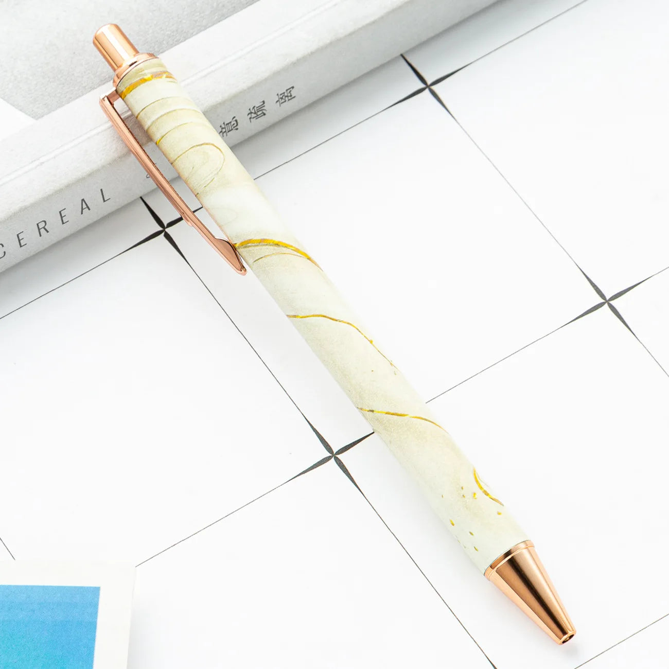 30PCS  Wholesale Metal Ballpoint Pen with Pressed Core Hotel Conference Advertising Pen Multi color Flower Film Ballpoint Pen - élise & madelyn