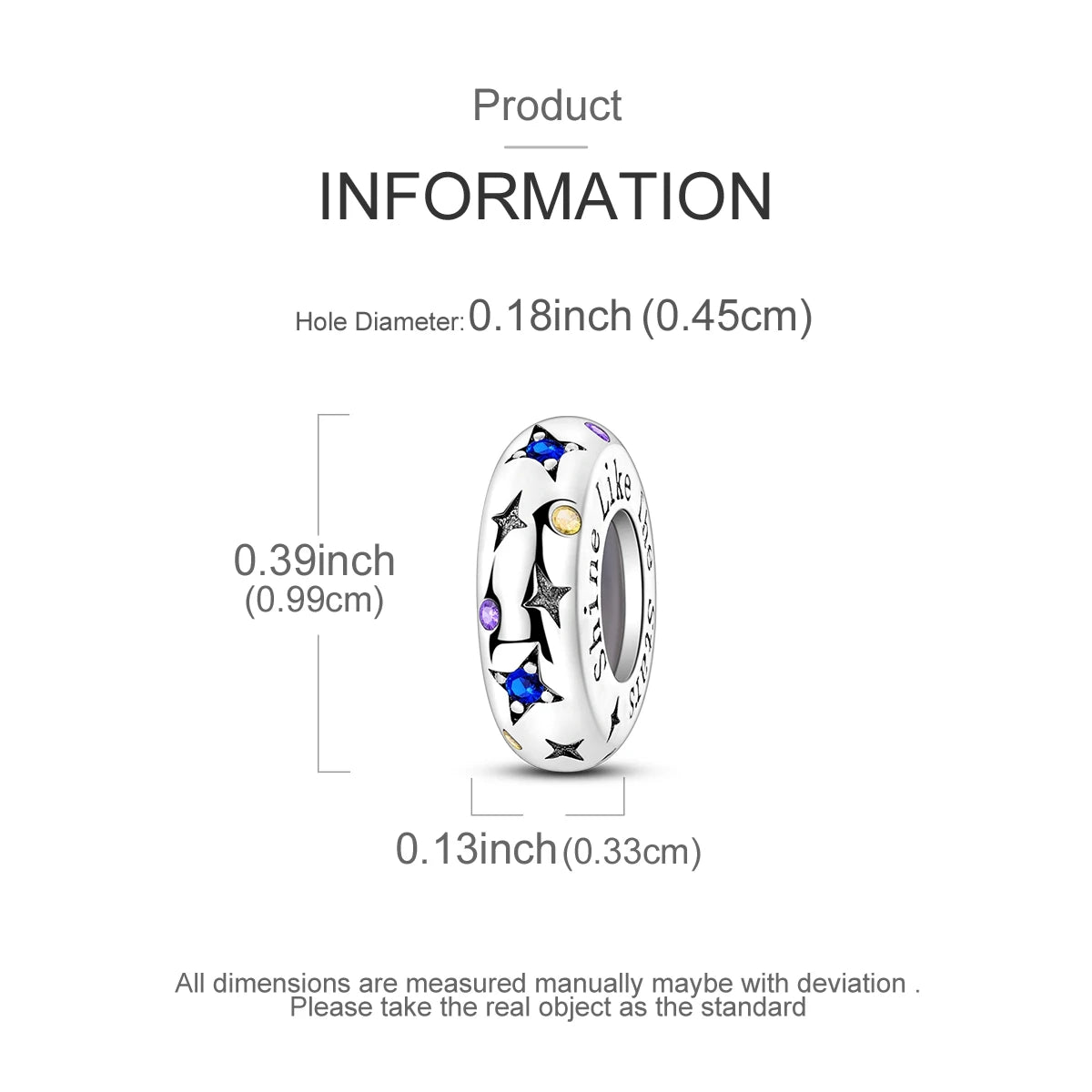 Charms Fit Original Beads 925 Sterling Silver Clip Charms Zircon Silicone Spacer Beads fit Bracelet Women DIY Gift - élise & madelyn