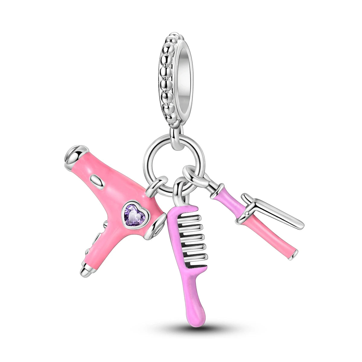 925 Silver Charms Skirt Ballet Shoes Pink Pendants Fit Original Bracelet Beads Diy For Woman Jewelry - élise & madelyn
